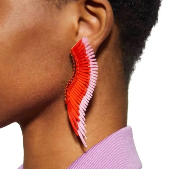 mignonne gavigan madeline earrings, red